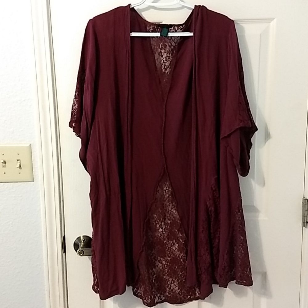 Short sleeve cover-up